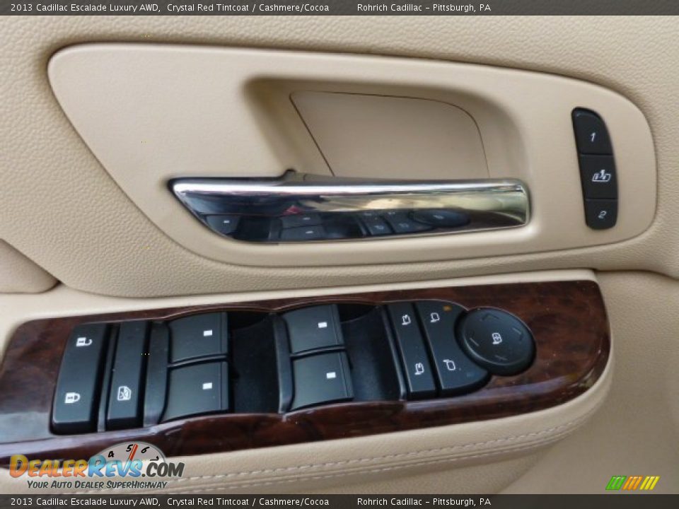 2013 Cadillac Escalade Luxury AWD Crystal Red Tintcoat / Cashmere/Cocoa Photo #2