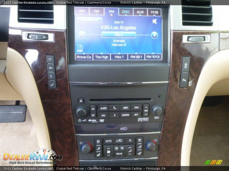 2013 Cadillac Escalade Luxury AWD Crystal Red Tintcoat / Cashmere/Cocoa Photo #24