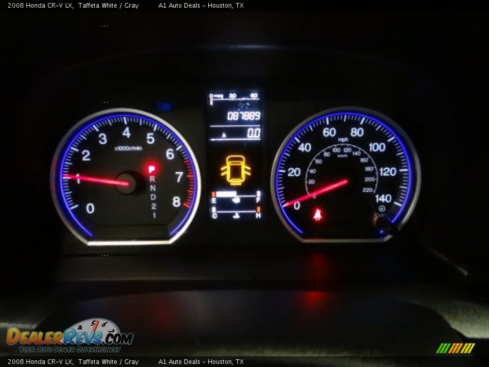 2008 Honda CR-V LX Taffeta White / Gray Photo #20