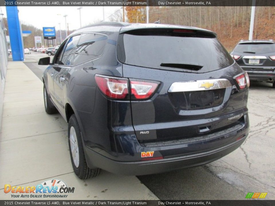 2015 Chevrolet Traverse LS AWD Blue Velvet Metallic / Dark Titanium/Light Titanium Photo #6