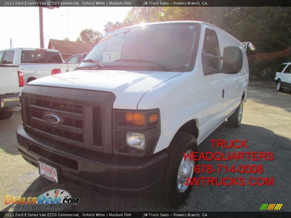 2011 Ford E Series Van E250 Commercial Oxford White / Medium Flint Photo #1