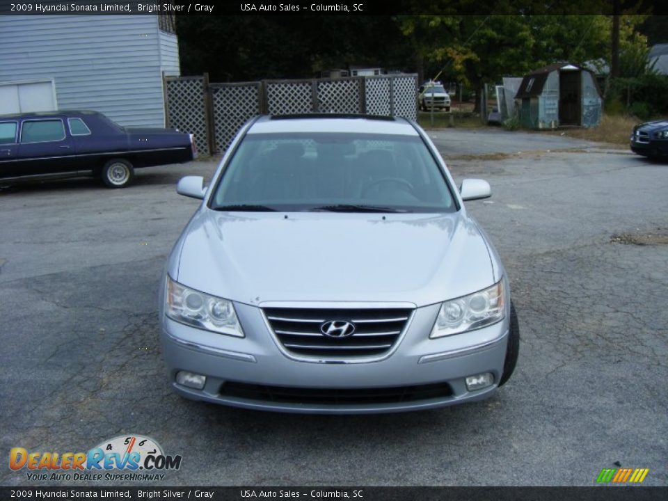 2009 Hyundai Sonata Limited Bright Silver / Gray Photo #1