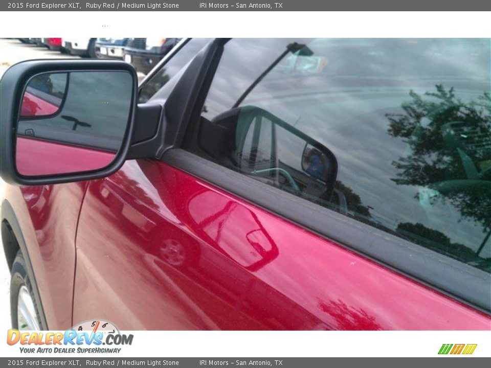 2015 Ford Explorer XLT Ruby Red / Medium Light Stone Photo #19