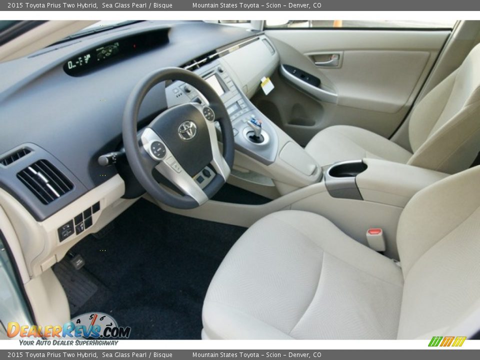Bisque Interior - 2015 Toyota Prius Two Hybrid Photo #5