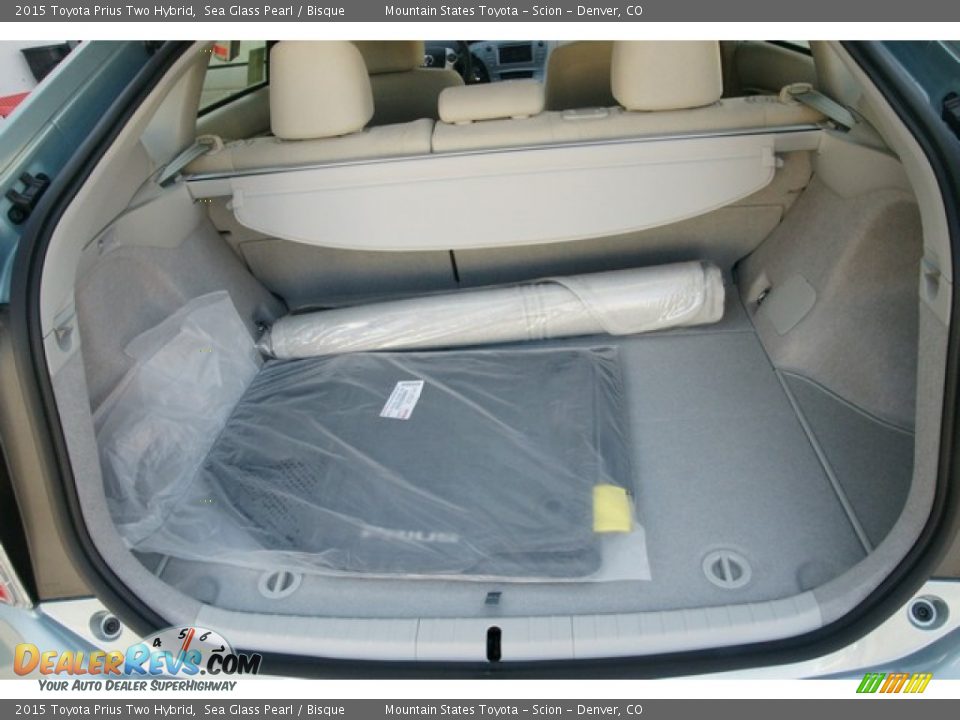 2015 Toyota Prius Two Hybrid Sea Glass Pearl / Bisque Photo #8