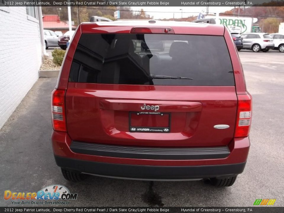 2012 Jeep Patriot Latitude Deep Cherry Red Crystal Pearl / Dark Slate Gray/Light Pebble Beige Photo #8