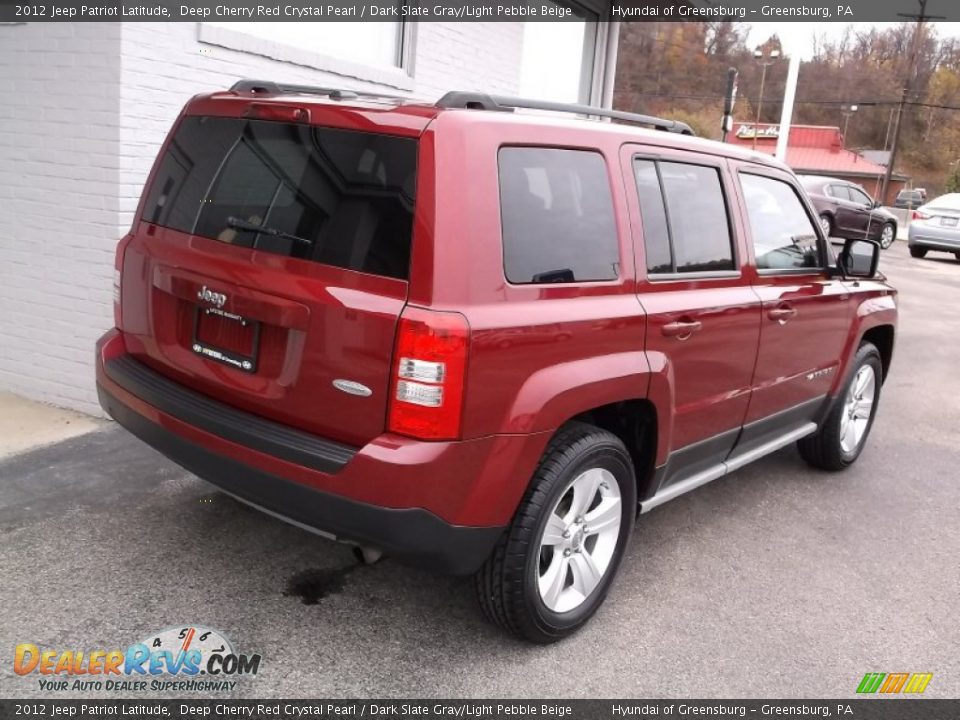 2012 Jeep Patriot Latitude Deep Cherry Red Crystal Pearl / Dark Slate Gray/Light Pebble Beige Photo #9