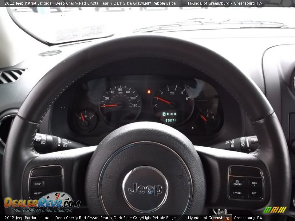 2012 Jeep Patriot Latitude Deep Cherry Red Crystal Pearl / Dark Slate Gray/Light Pebble Beige Photo #24