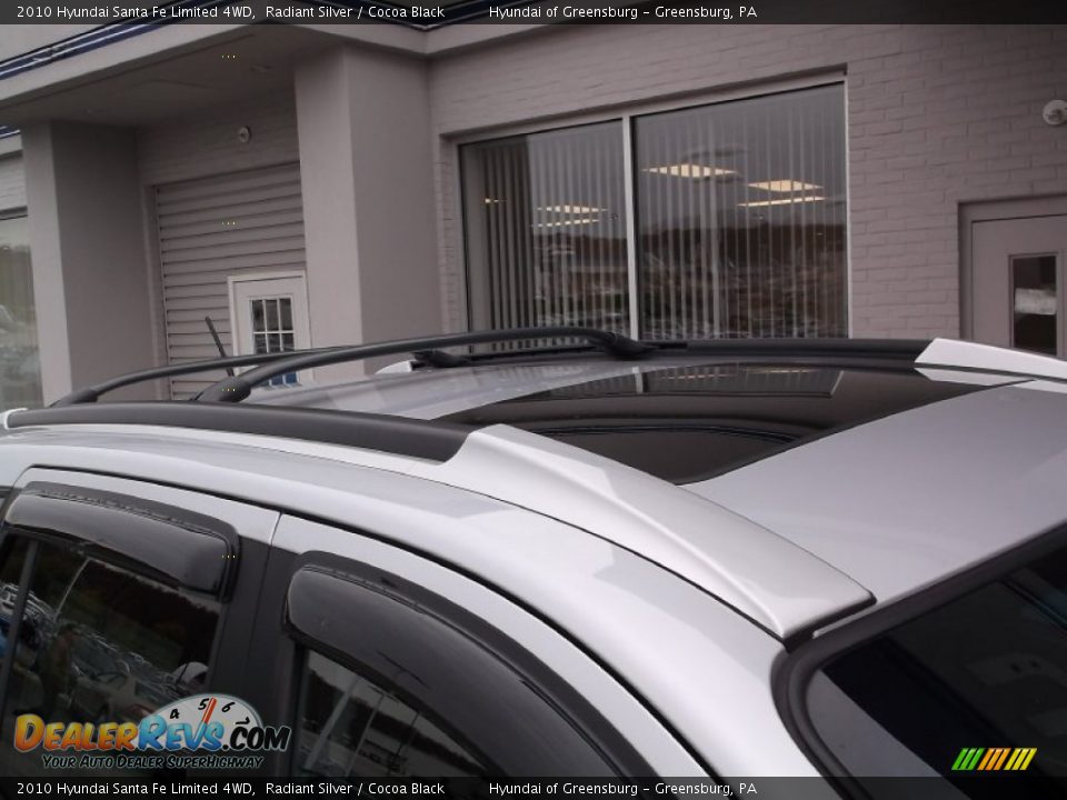 2010 Hyundai Santa Fe Limited 4WD Radiant Silver / Cocoa Black Photo #4