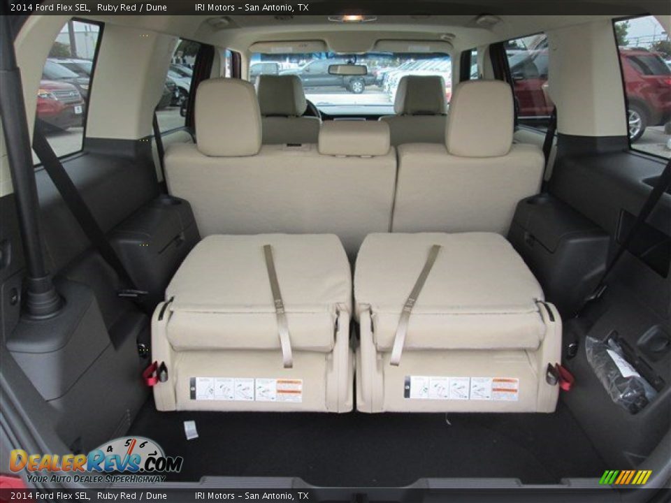 2014 Ford Flex SEL Ruby Red / Dune Photo #11