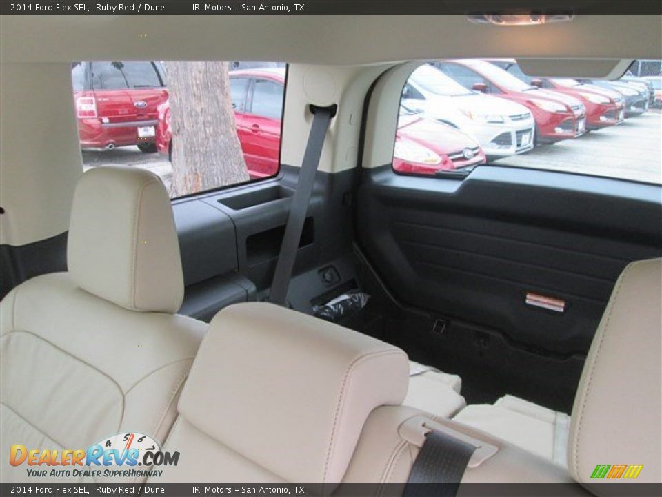 2014 Ford Flex SEL Ruby Red / Dune Photo #19