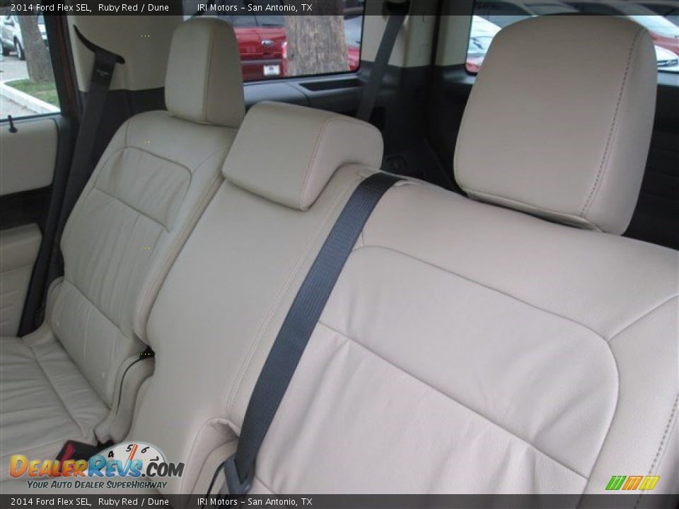 2014 Ford Flex SEL Ruby Red / Dune Photo #20