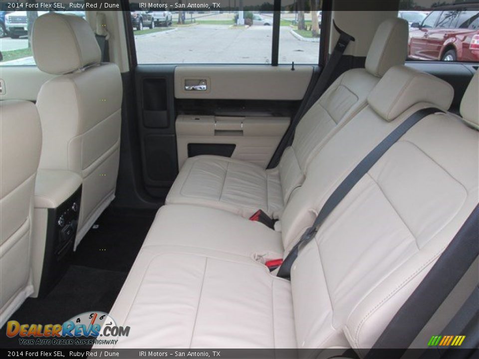 2014 Ford Flex SEL Ruby Red / Dune Photo #21