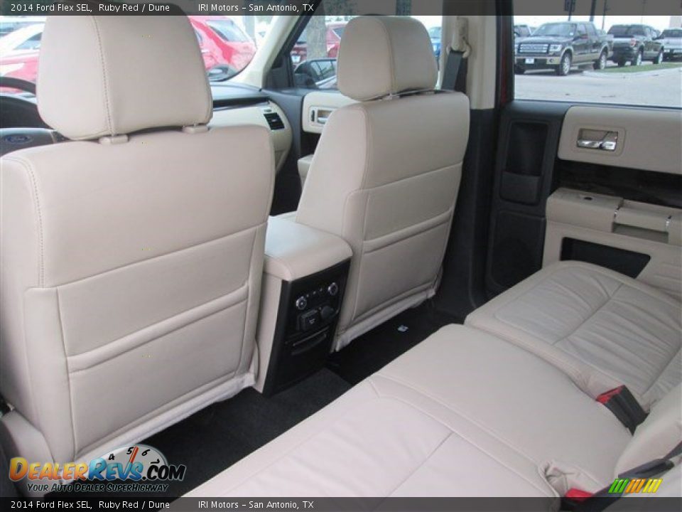 2014 Ford Flex SEL Ruby Red / Dune Photo #22