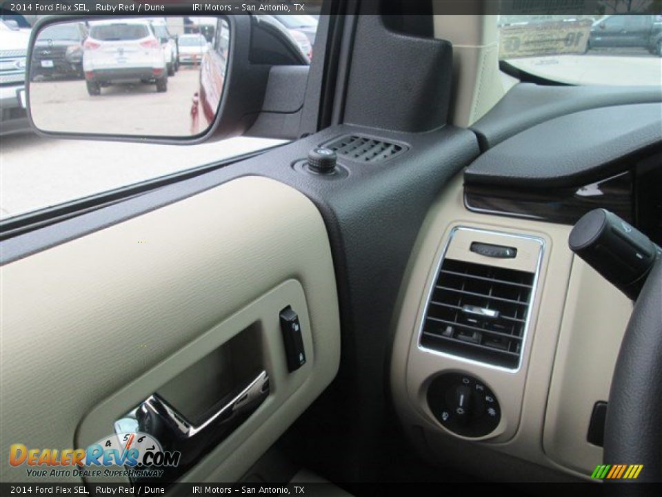 2014 Ford Flex SEL Ruby Red / Dune Photo #26