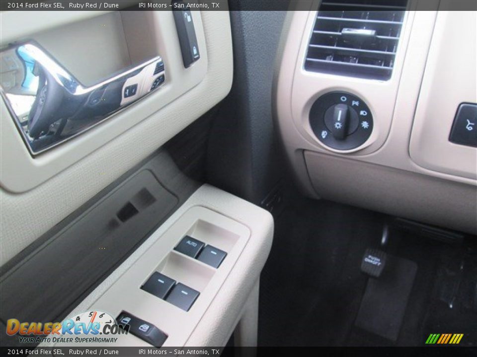 2014 Ford Flex SEL Ruby Red / Dune Photo #27