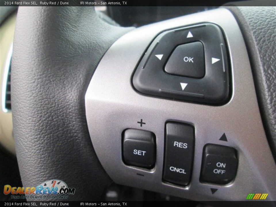 2014 Ford Flex SEL Ruby Red / Dune Photo #29