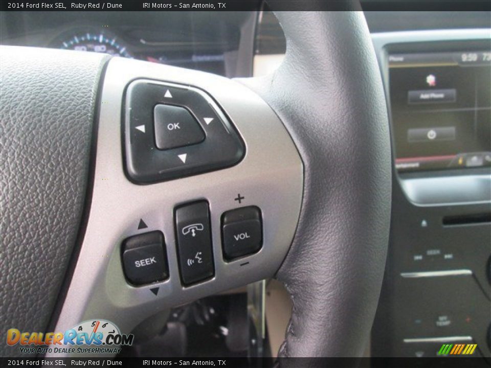 2014 Ford Flex SEL Ruby Red / Dune Photo #30