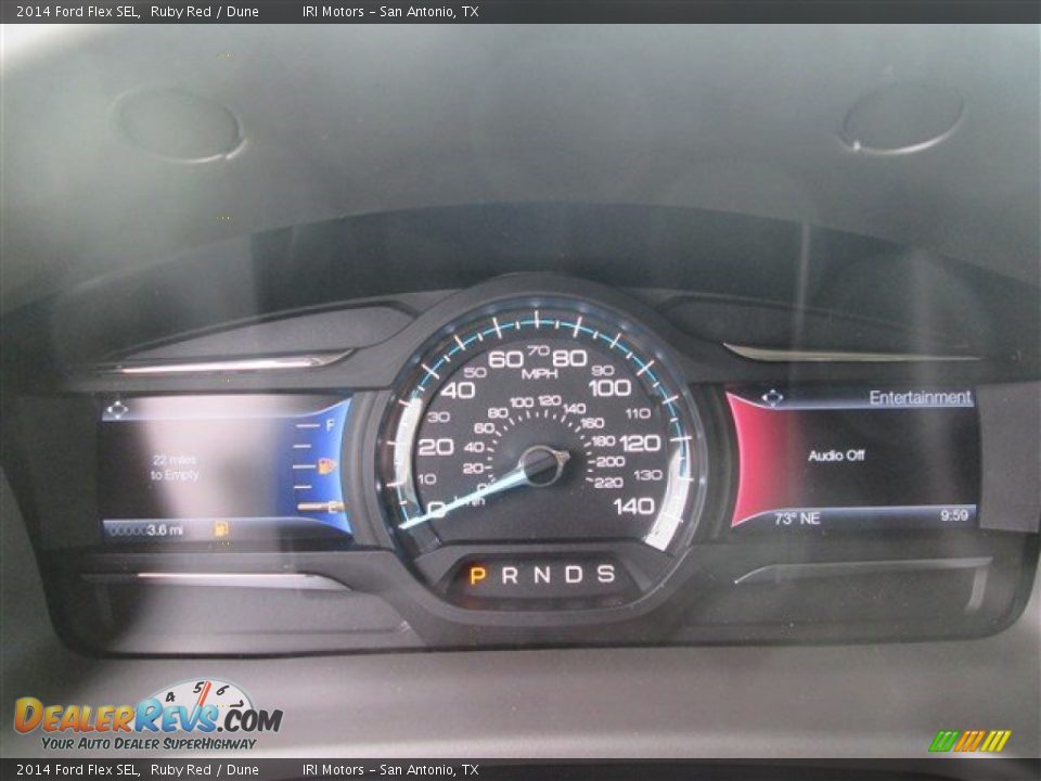 2014 Ford Flex SEL Ruby Red / Dune Photo #31