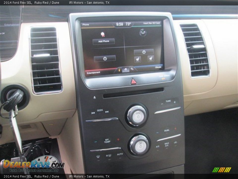 2014 Ford Flex SEL Ruby Red / Dune Photo #32