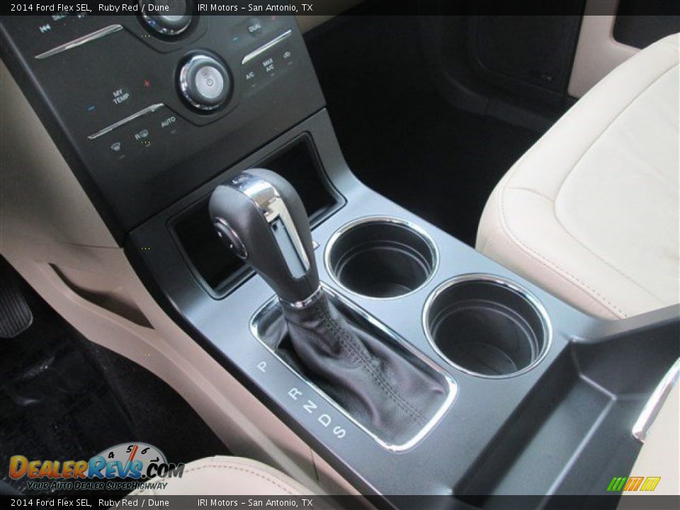 2014 Ford Flex SEL Ruby Red / Dune Photo #33