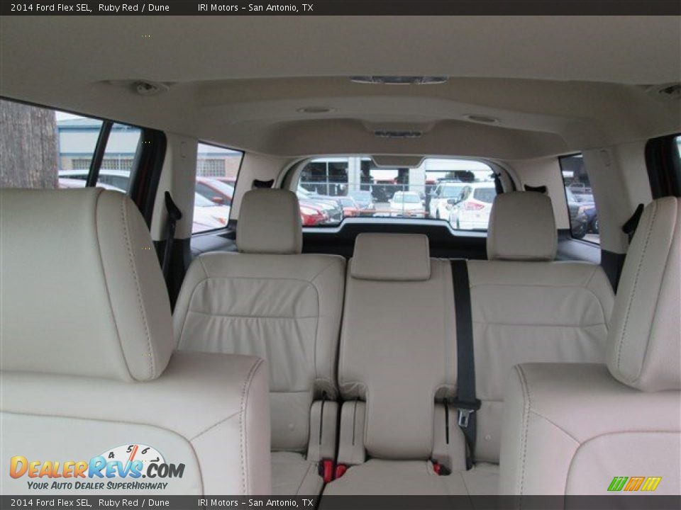 2014 Ford Flex SEL Ruby Red / Dune Photo #35