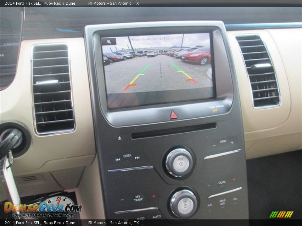 2014 Ford Flex SEL Ruby Red / Dune Photo #36