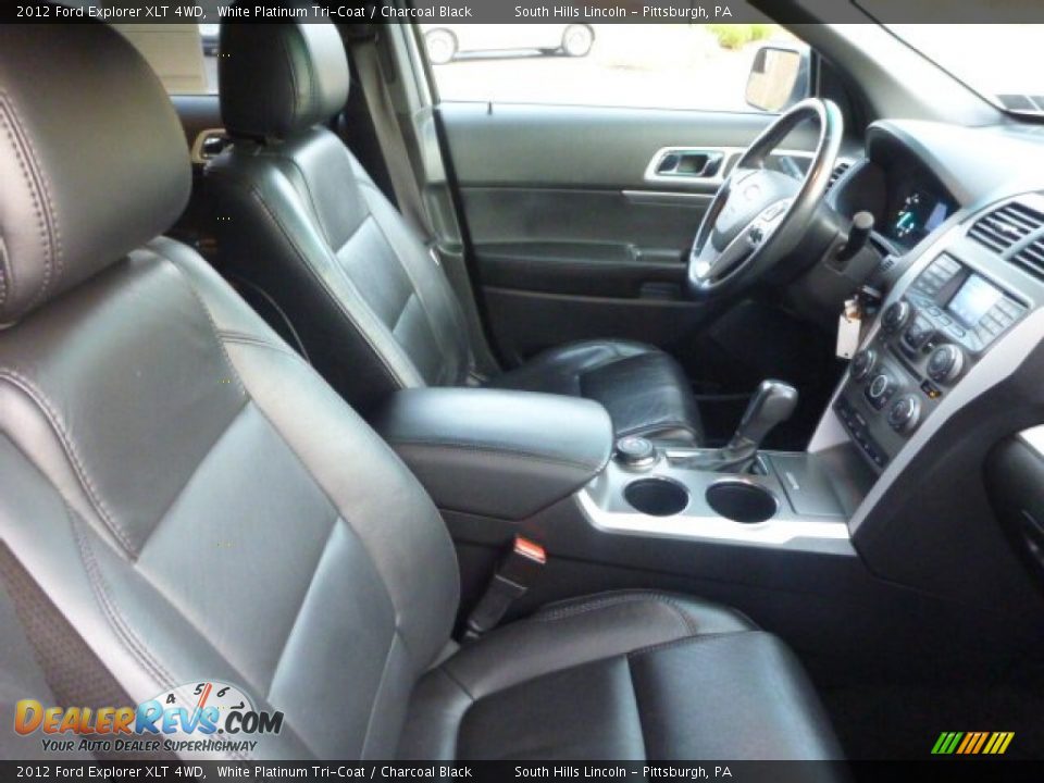 2012 Ford Explorer XLT 4WD White Platinum Tri-Coat / Charcoal Black Photo #9