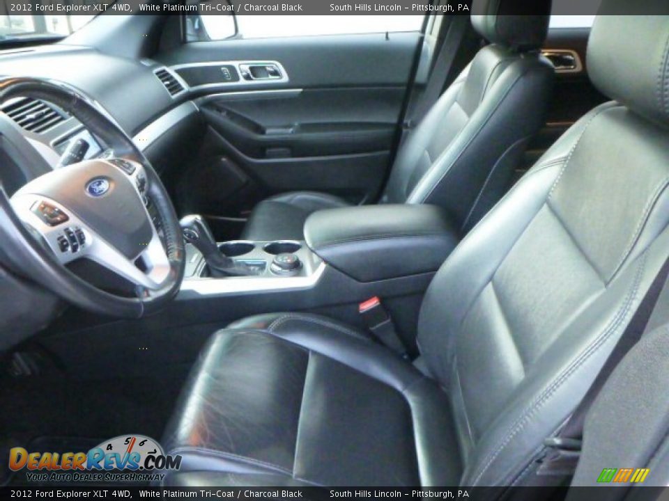 2012 Ford Explorer XLT 4WD White Platinum Tri-Coat / Charcoal Black Photo #13