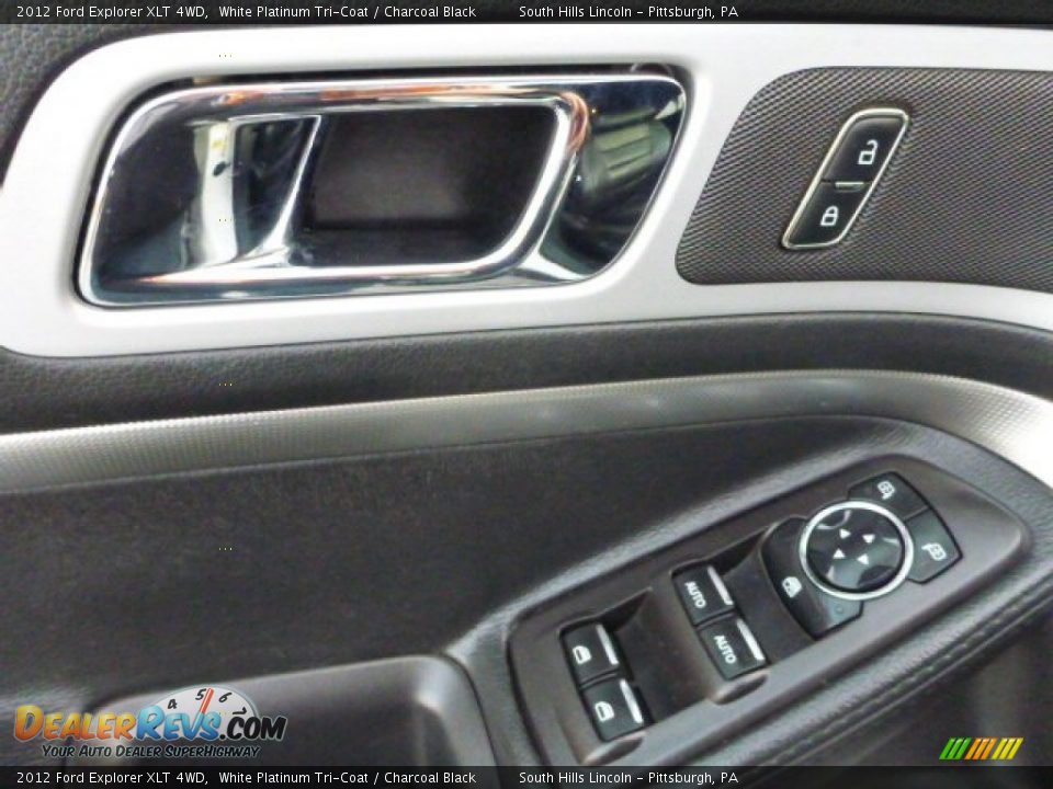 2012 Ford Explorer XLT 4WD White Platinum Tri-Coat / Charcoal Black Photo #17