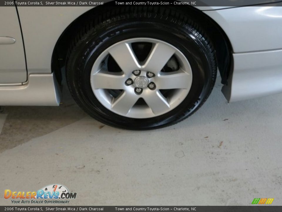 2006 Toyota Corolla S Silver Streak Mica / Dark Charcoal Photo #3