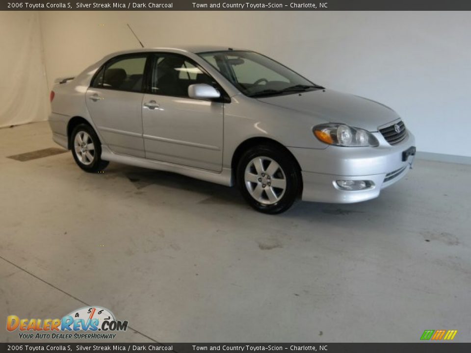 2006 Toyota Corolla S Silver Streak Mica / Dark Charcoal Photo #4