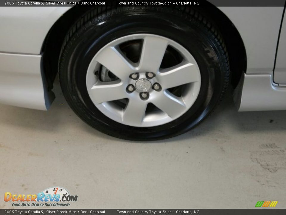 2006 Toyota Corolla S Silver Streak Mica / Dark Charcoal Photo #9