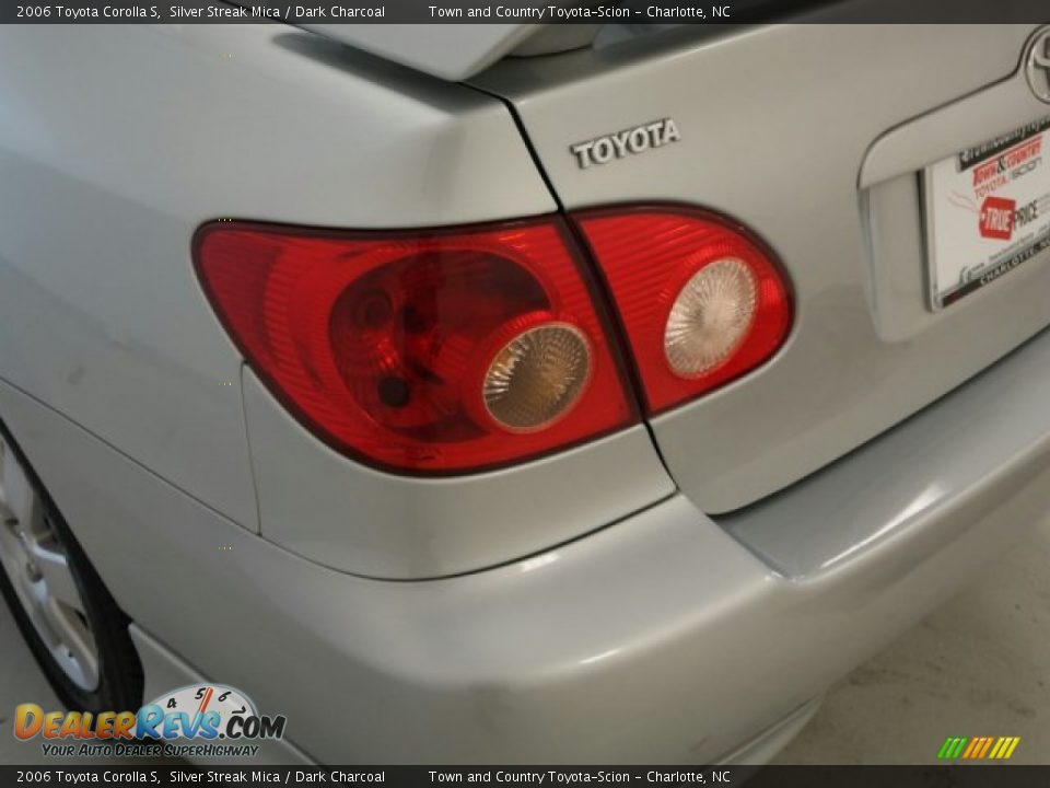 2006 Toyota Corolla S Silver Streak Mica / Dark Charcoal Photo #12