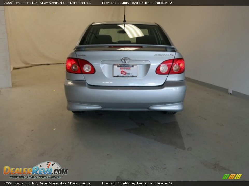 2006 Toyota Corolla S Silver Streak Mica / Dark Charcoal Photo #14