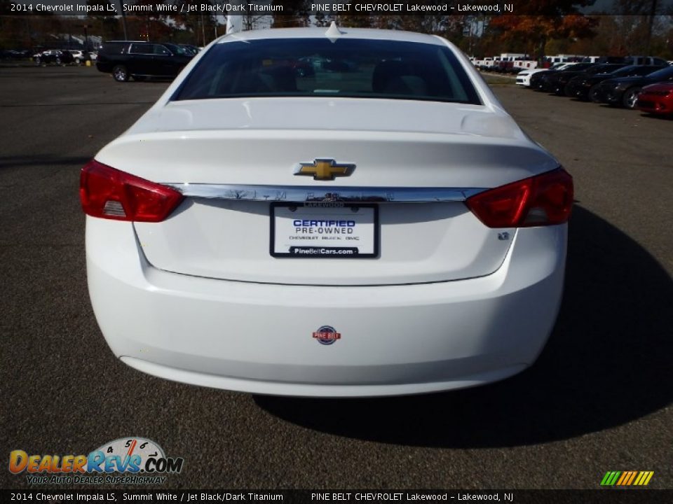 2014 Chevrolet Impala LS Summit White / Jet Black/Dark Titanium Photo #6