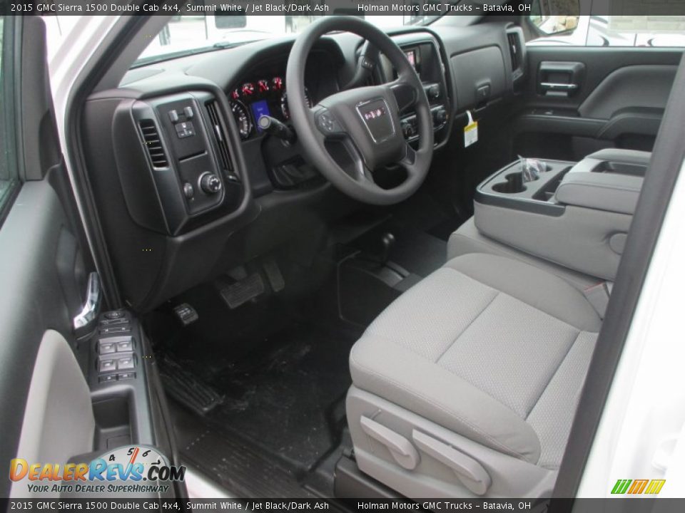 2015 GMC Sierra 1500 Double Cab 4x4 Summit White / Jet Black/Dark Ash Photo #5