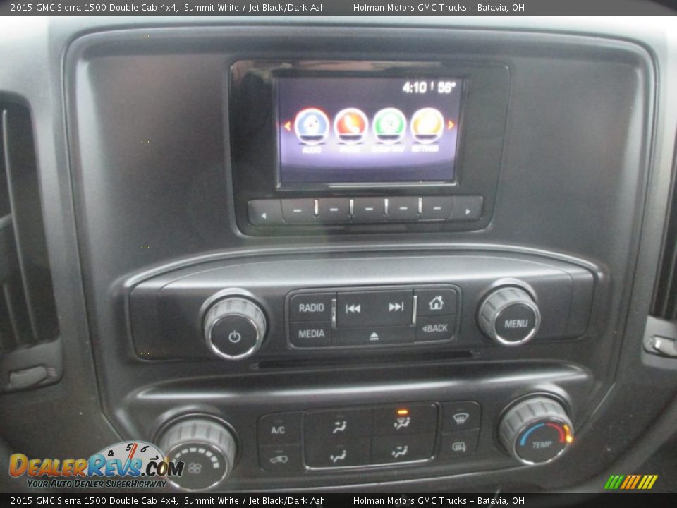 2015 GMC Sierra 1500 Double Cab 4x4 Summit White / Jet Black/Dark Ash Photo #6