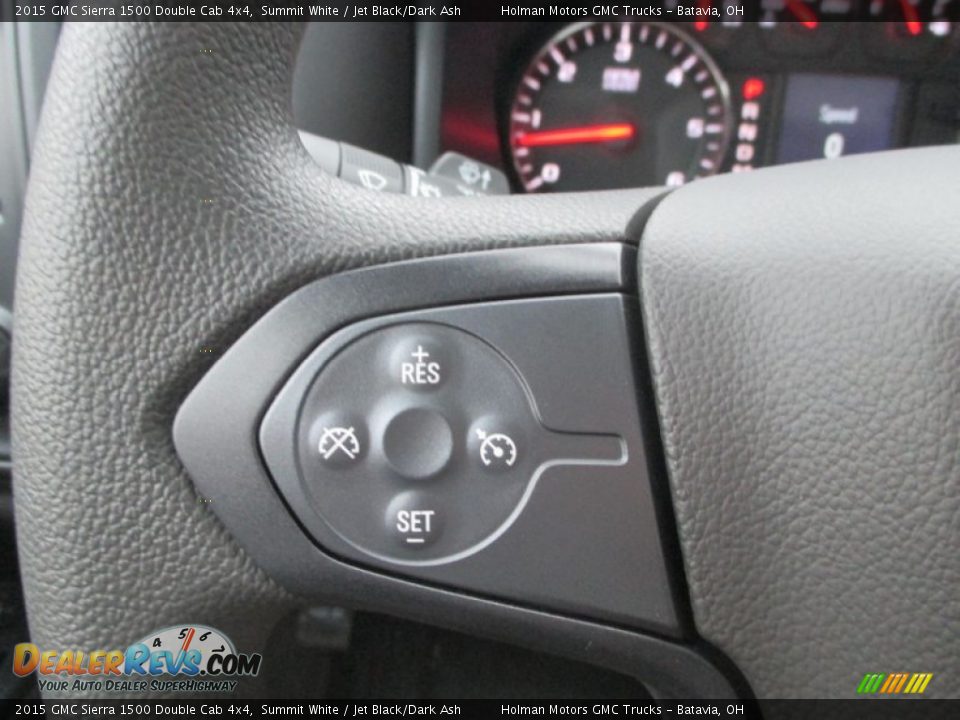 2015 GMC Sierra 1500 Double Cab 4x4 Summit White / Jet Black/Dark Ash Photo #11