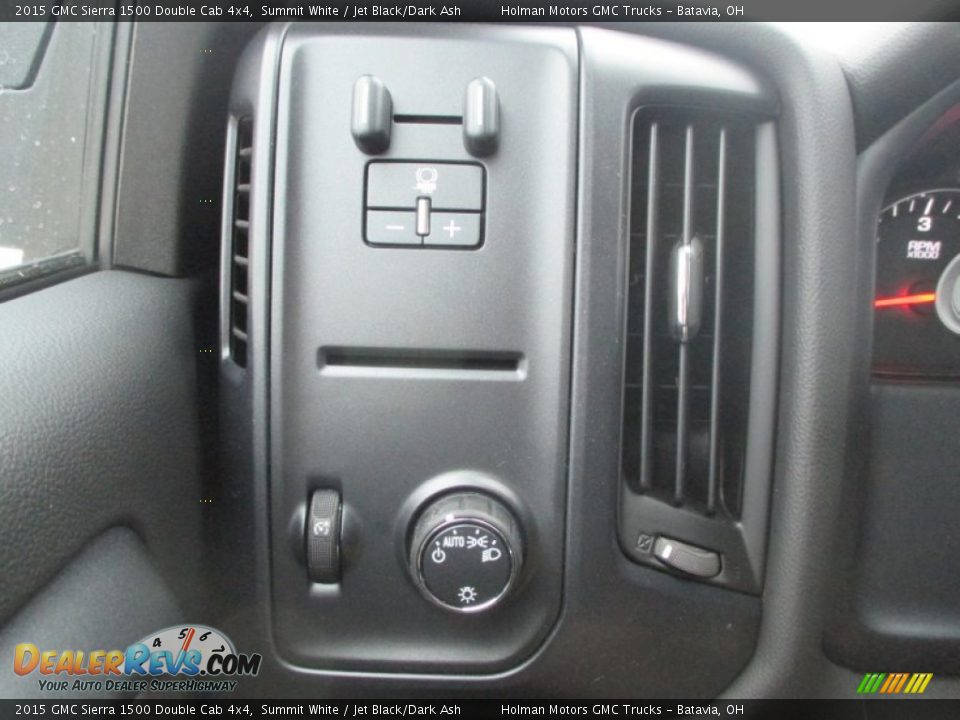 2015 GMC Sierra 1500 Double Cab 4x4 Summit White / Jet Black/Dark Ash Photo #14
