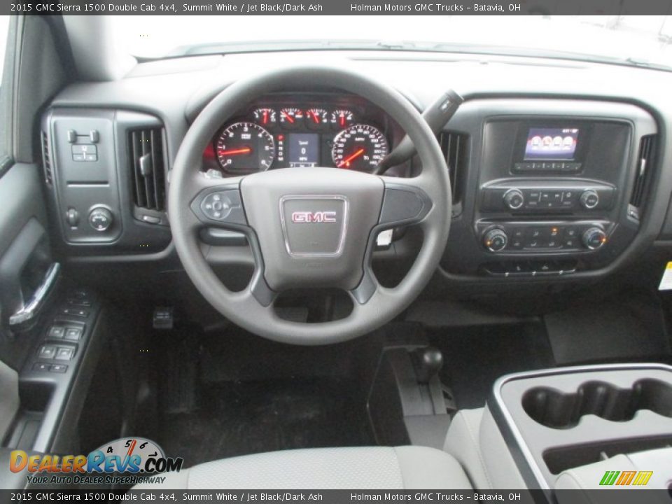 2015 GMC Sierra 1500 Double Cab 4x4 Summit White / Jet Black/Dark Ash Photo #16