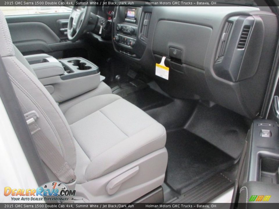 2015 GMC Sierra 1500 Double Cab 4x4 Summit White / Jet Black/Dark Ash Photo #21
