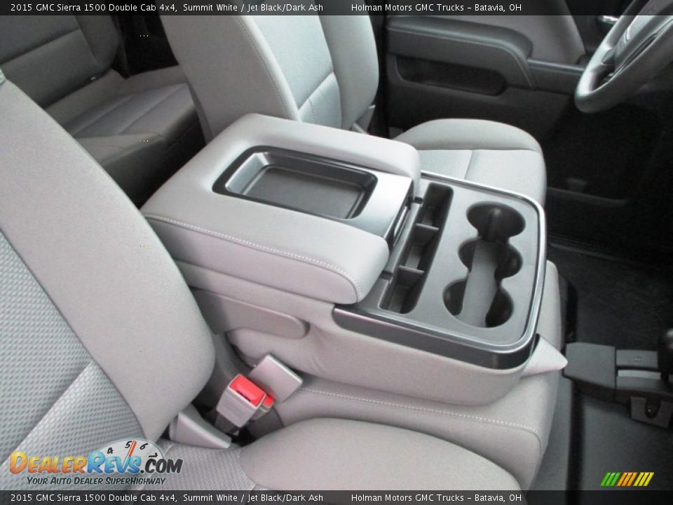 2015 GMC Sierra 1500 Double Cab 4x4 Summit White / Jet Black/Dark Ash Photo #22