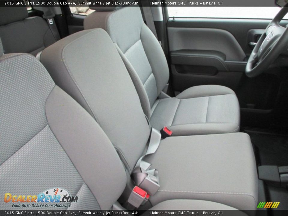 2015 GMC Sierra 1500 Double Cab 4x4 Summit White / Jet Black/Dark Ash Photo #23