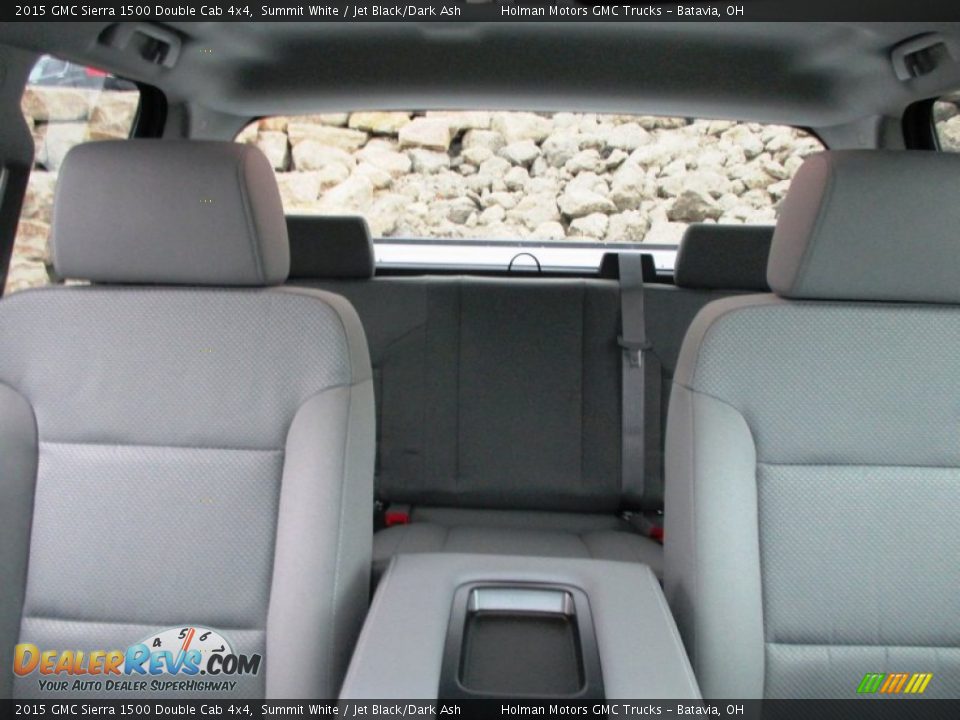 2015 GMC Sierra 1500 Double Cab 4x4 Summit White / Jet Black/Dark Ash Photo #24