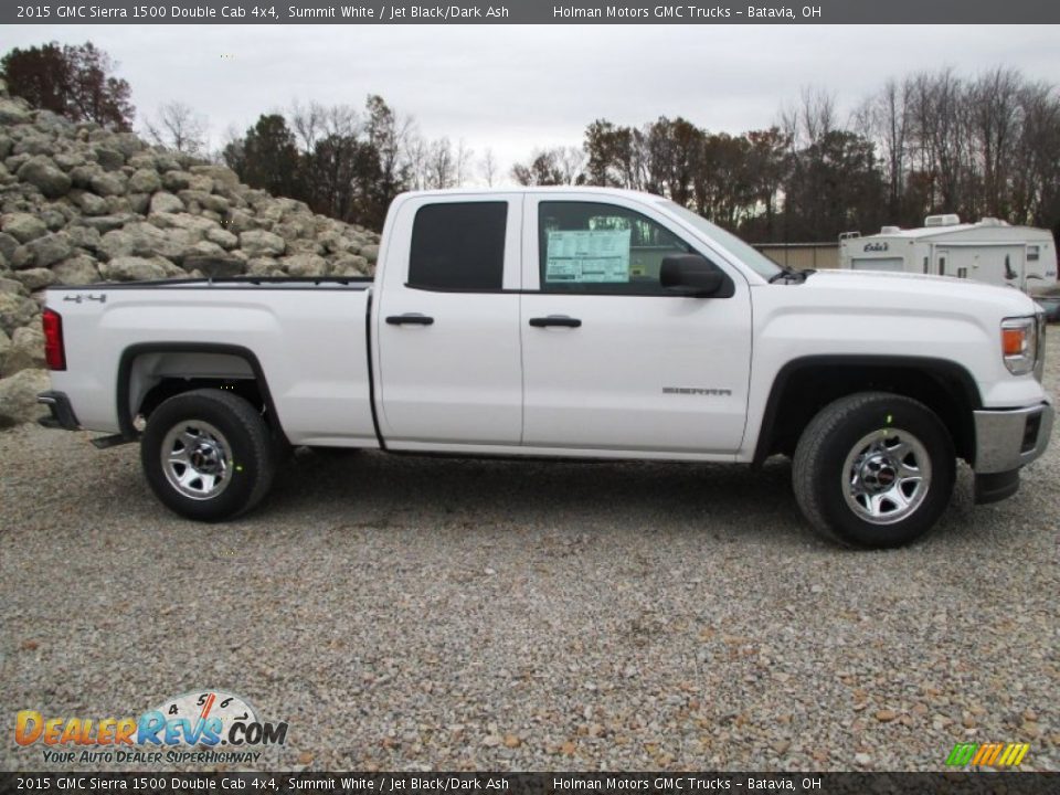 2015 GMC Sierra 1500 Double Cab 4x4 Summit White / Jet Black/Dark Ash Photo #26