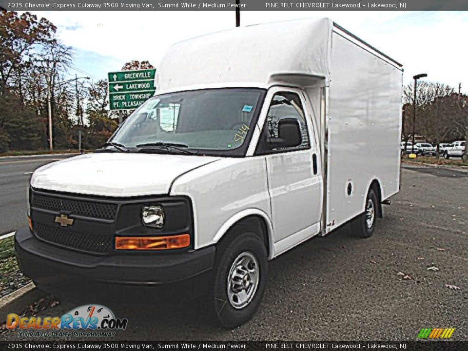 2015 Chevrolet Express Cutaway 3500 Moving Van Summit White / Medium Pewter Photo #1