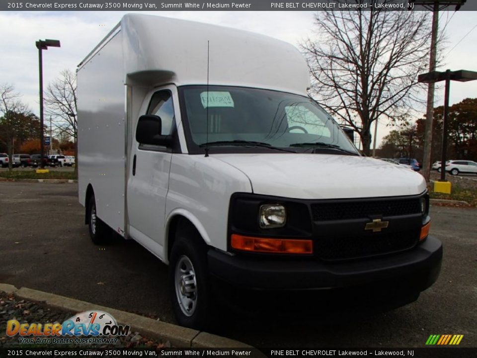 2015 Chevrolet Express Cutaway 3500 Moving Van Summit White / Medium Pewter Photo #3
