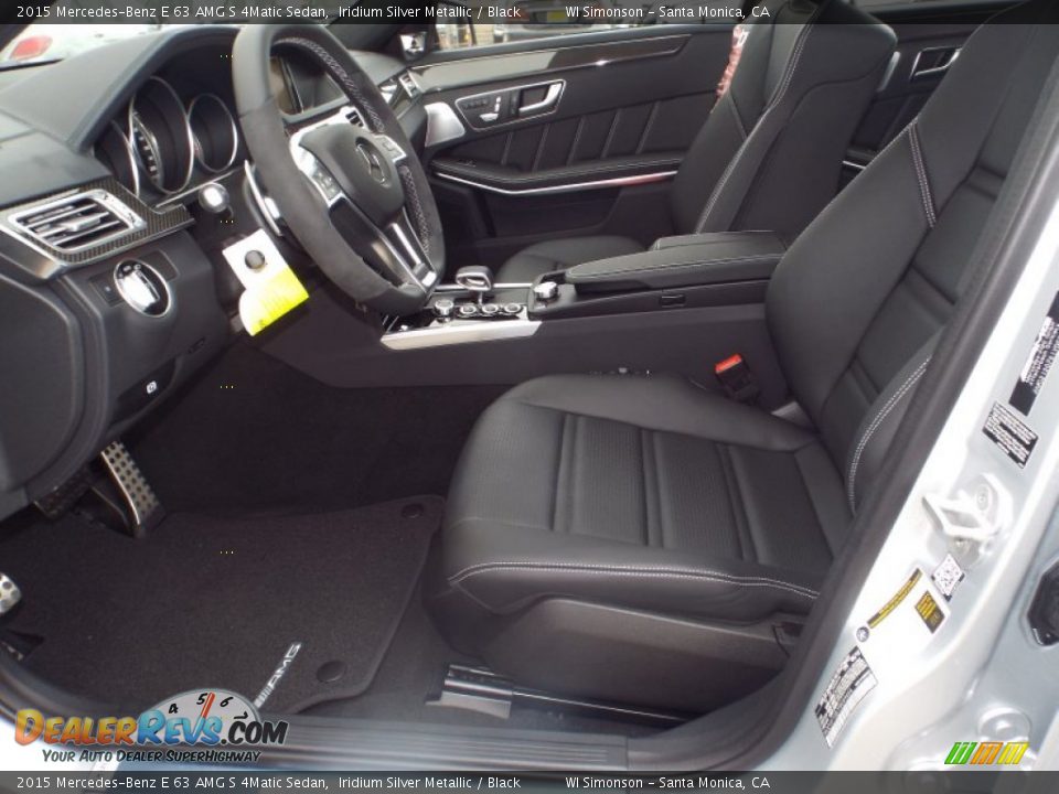 Black Interior - 2015 Mercedes-Benz E 63 AMG S 4Matic Sedan Photo #8