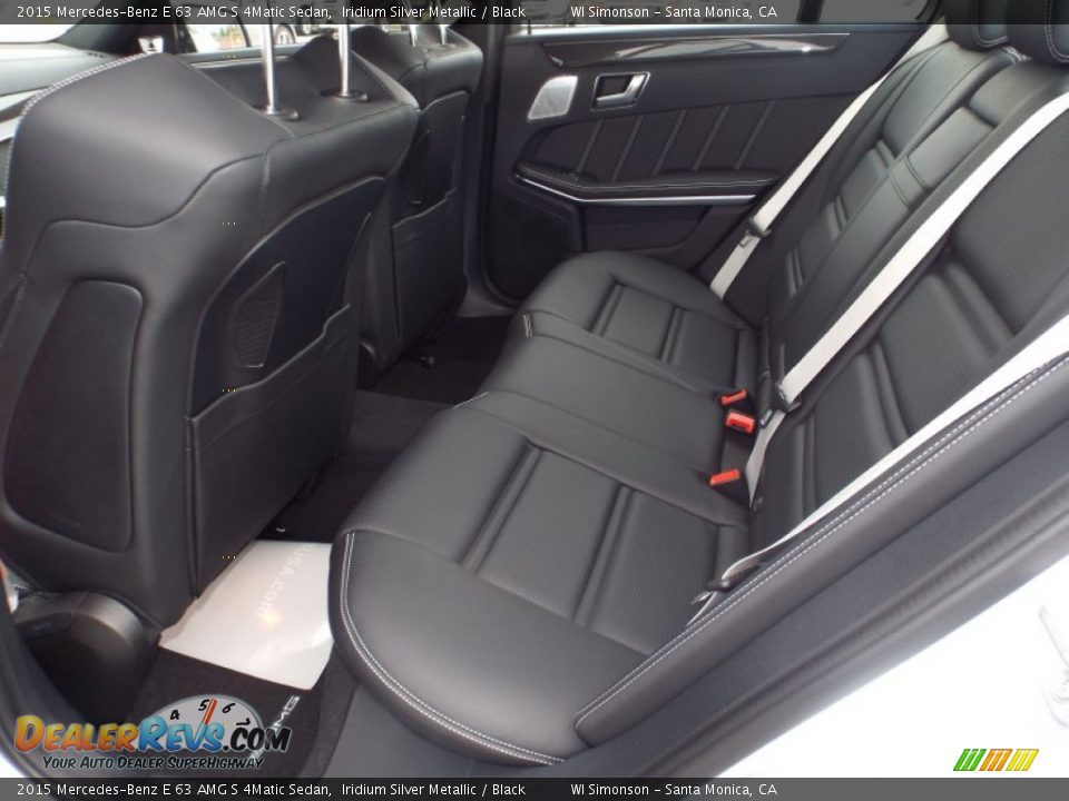 Rear Seat of 2015 Mercedes-Benz E 63 AMG S 4Matic Sedan Photo #9